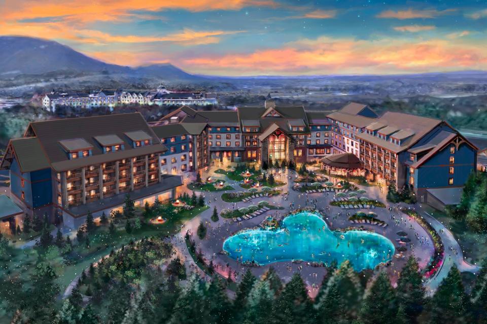 Renderings of Heartsong Lodge &amp; Resort at Dollywood