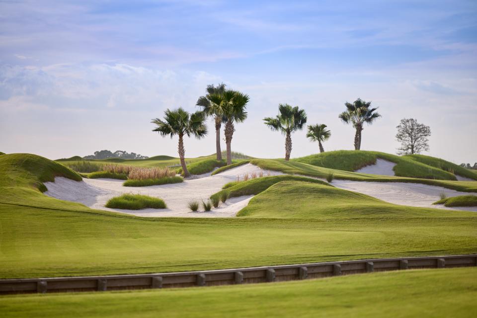 The course at Panther National has steep elevation changes up to 48 feet.