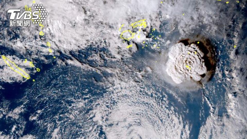 東加火山今又被偵測到一起大爆發。（資料照片／達志影像美聯社）