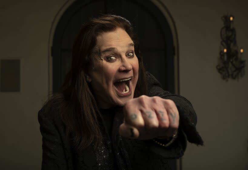 ***FOR SUNDAY CALENDAR 2/16/20. DO NOT USE PRIOR-LOS ANGELES, CA-FEBRUARY 5, 2020: Ozzy Osbourne, 71, is photographed at his home in Los Angeles. Osbourne has recently been diagnosed with Parkinson's disease. (Mel Melcon/Los Angeles Times)