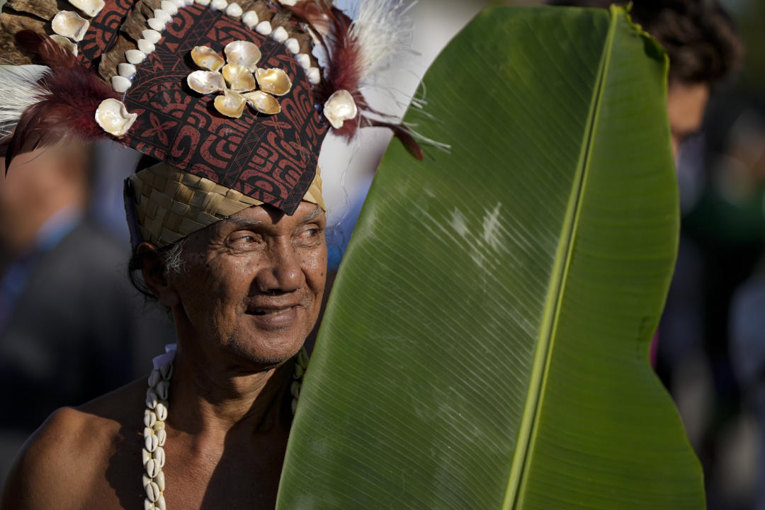 La inauguración en Tahití. (AP Photo/Gregory Bull)