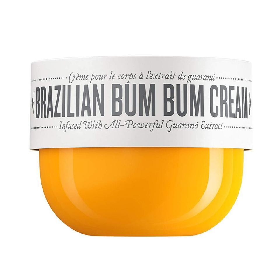 <p><a href="https://go.redirectingat.com?id=74968X1596630&url=https%3A%2F%2Fwww.sephora.com%2Fproduct%2Fbrazilian-bum-bum-cream-P406080&sref=https%3A%2F%2Fwww.elle.com%2Fbeauty%2Fmakeup-skin-care%2Fa60466767%2Fsol-de-janeiro-delicia-drench-body-butter-review%2F" rel="nofollow noopener" target="_blank" data-ylk="slk:Shop Now;elm:context_link;itc:0;sec:content-canvas" class="link ">Shop Now</a></p><p>Brazilian Bum Bum Visibly Firming Refillable Body Cream</p><p>sephora.com</p><p>$44.00</p><span class="copyright">Courtesy</span>