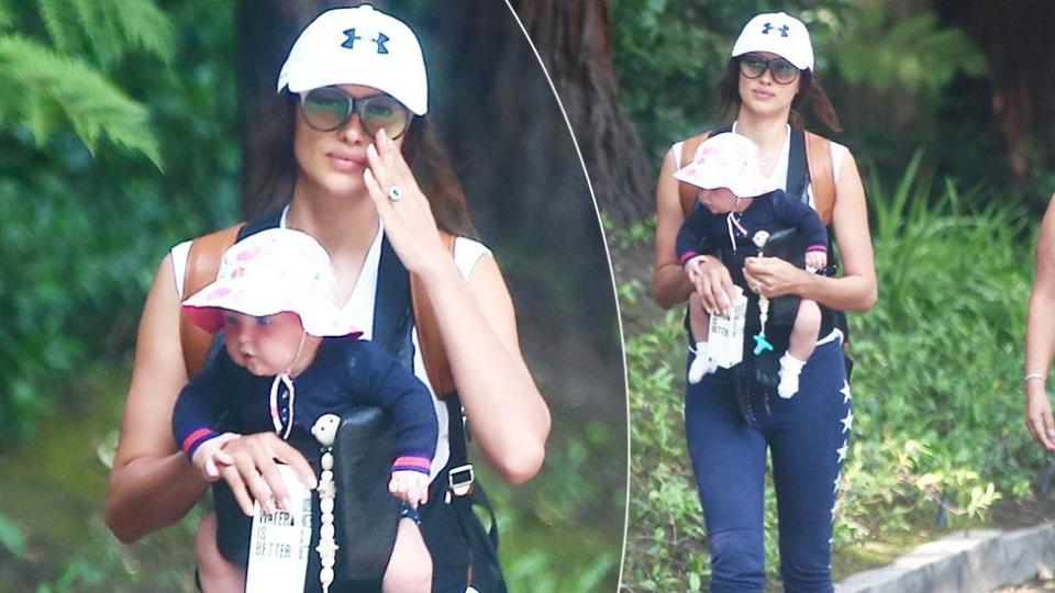 Irina Shayk spotted with baby