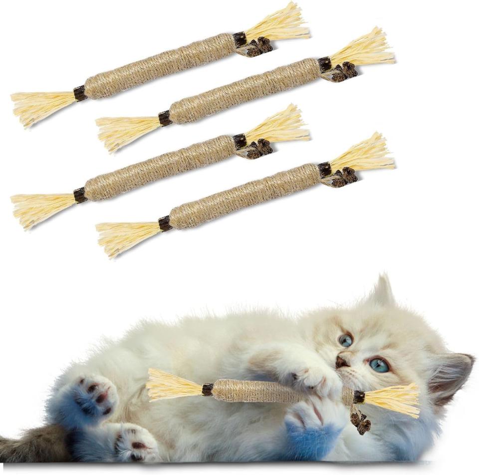 Cat Owners Say Amazon's New $7 Silvervine Chew Sticks 'Blow Catnip Out of the Water'