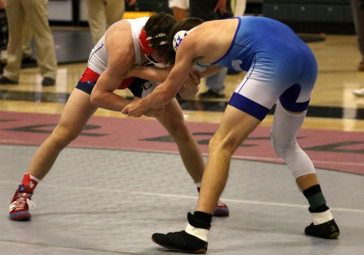 Action from the Southern Tier Athletic Conference Wrestling Championships on Jan. 22, 2022 at Elmira High School.