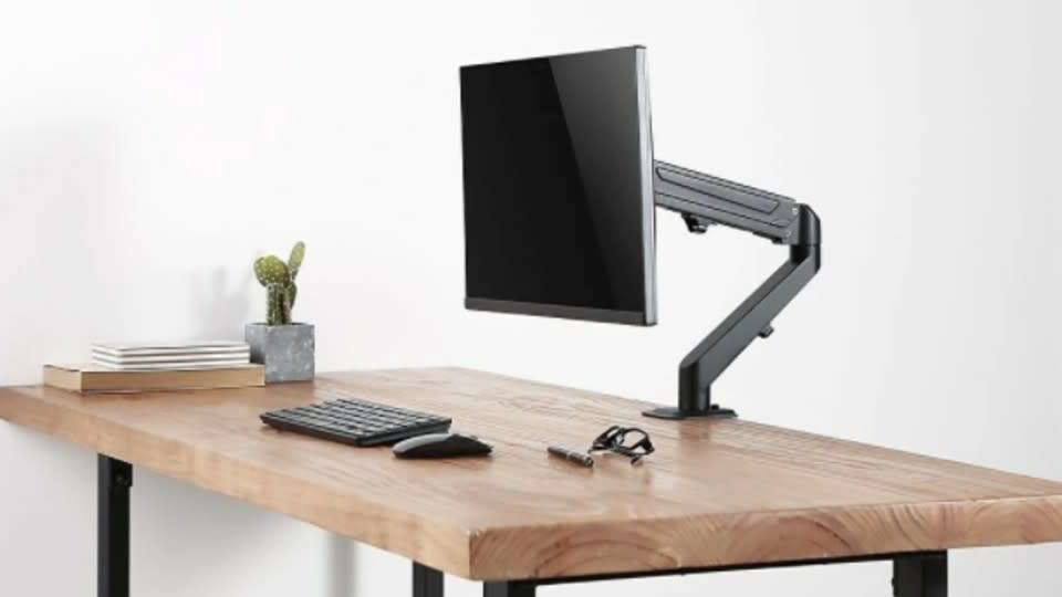 Uplite Single Monitor Gas Spring Desk Mount Stand - Staples Canada, $60.