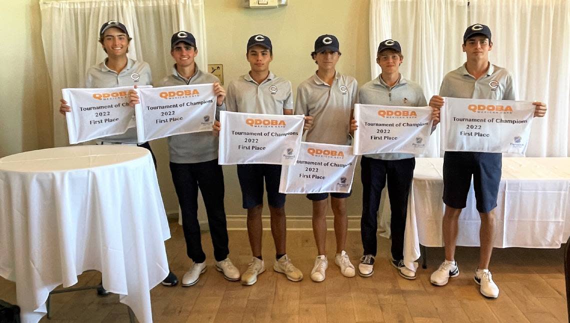 The Columbus boys’ golf team won the QDOBA Tournament of Champions Golf Classic in Davenport.