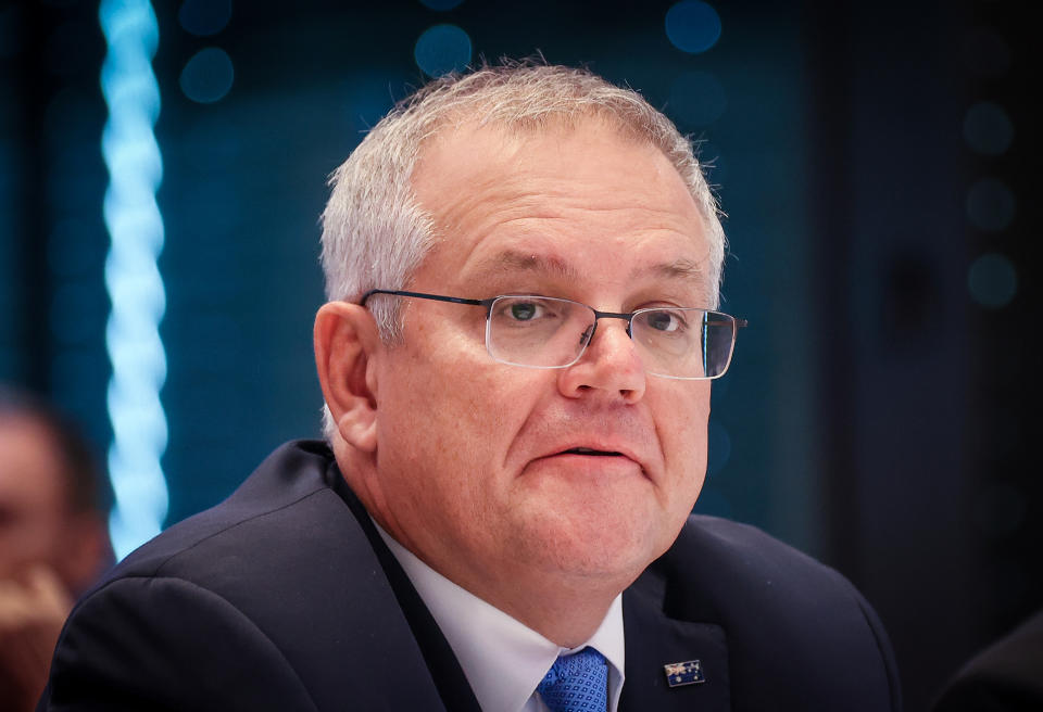 Prime Minister Scott Morrison has denied stoking anxieties about war with China ahead of an expected federal election. Source: Getty