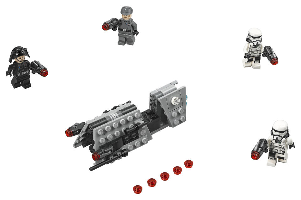 The newly introduced vehicles could be an early prototype of the speeder bikes from <i>Return of the Jedi</i>. (Photo: Lego)