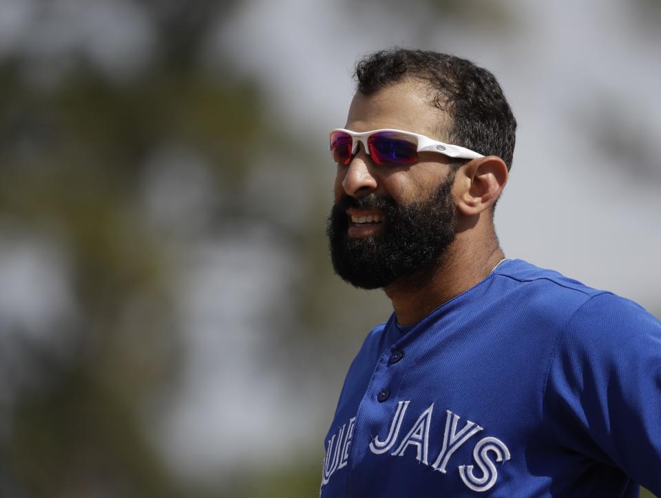 Jose Bautista signed a one-year, $18.5 million contract to return to the Blue Jays. (AP)