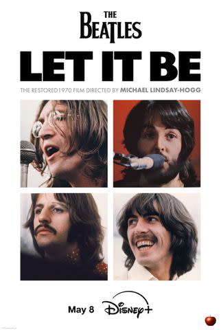 <p>Disney+</p> Official poster for The Beatles 'Let it Be' film on Disney+.