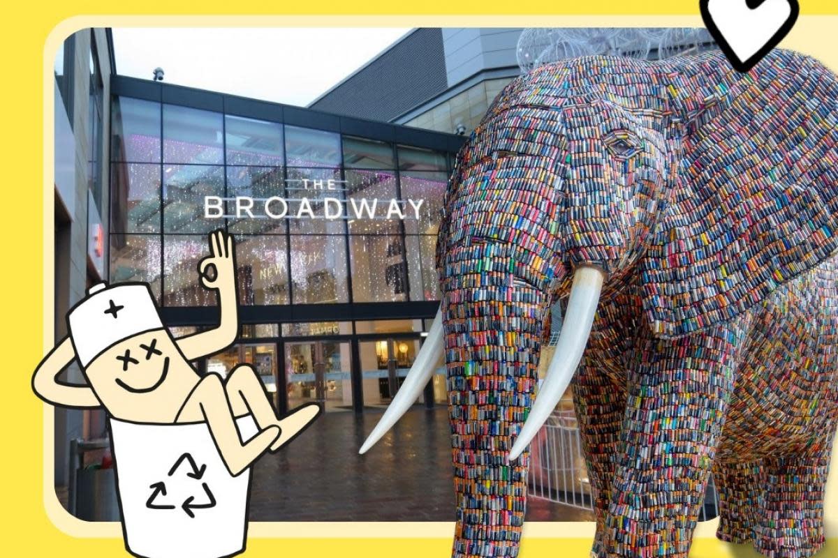 Jumbo the battery elephant is making an appearance outside the Charles Street entrance to The Broadway. <i>(Image: UGC)</i>