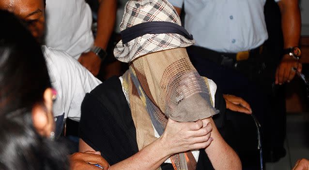 Corby is said to have been tired of the attention she receives. She covered her face with a scarf when she was granted parole in 2014. Photo: AAP