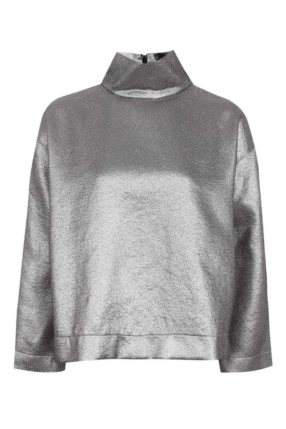 <p><a rel="nofollow noopener" href="http://www.topshop.com/en/tsuk/product/sale-offers-4181277/sale-3267090/metallic-funnel-sweatshirt-by-boutique-6092889?bi=380&ps=20" target="_blank" data-ylk="slk:Topshop, £35;elm:context_link;itc:0;sec:content-canvas" class="link "><i>Topshop, £35</i></a> </p>