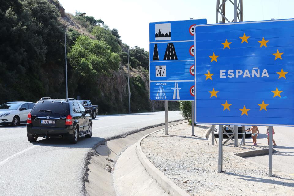 Frontera entre España y Francia. (Photo by RAYMOND ROIG/AFP via Getty Images)