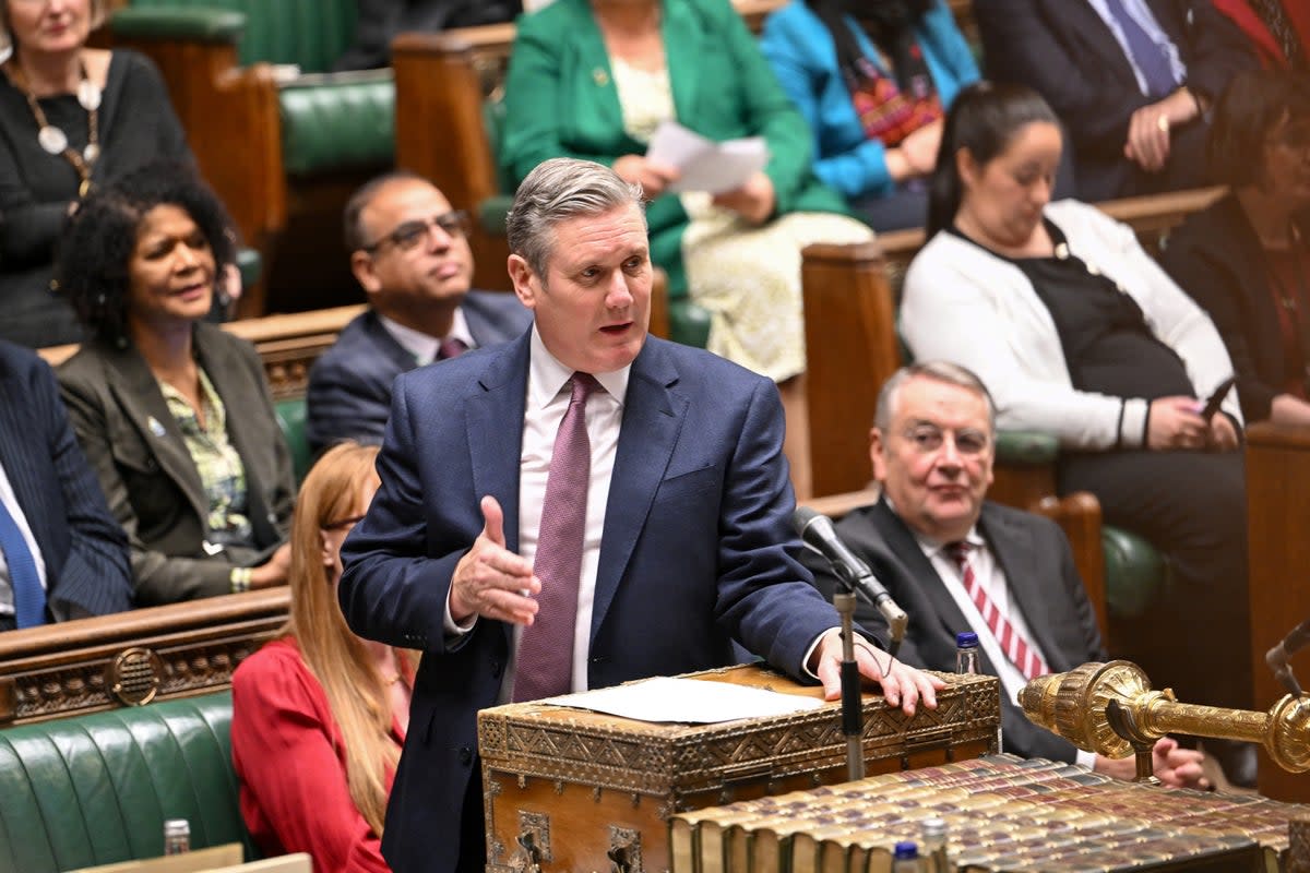 Keir Starmer has faced a mass rebellion from Labour Party MPs in his stance on Gaza (via REUTERS)