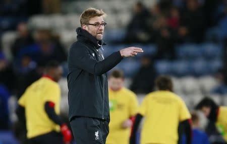 Football Soccer - Leicester City v Liverpool - Barclays Premier League - King Power Stadium - 2/2/16, Liverpool manager Juergen Klopp before the game Action Images via Reuters / Jason Cairnduff/ Livepic