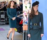 <p>The Duchess has also reworn her teal peplum L.K. Bennet suit on a few occasions, including March 2012 and December 2015. </p>