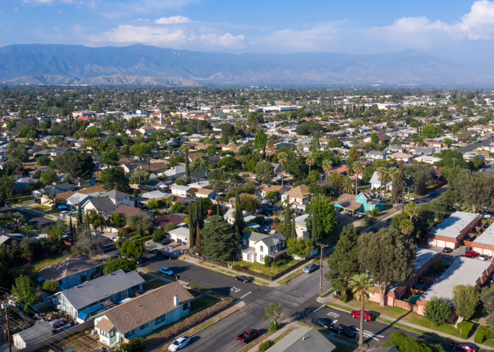 An aerial view of Rialto.