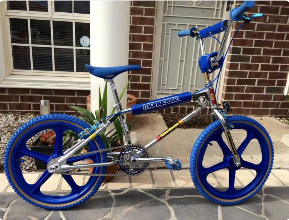 closeup of a mongoose bike