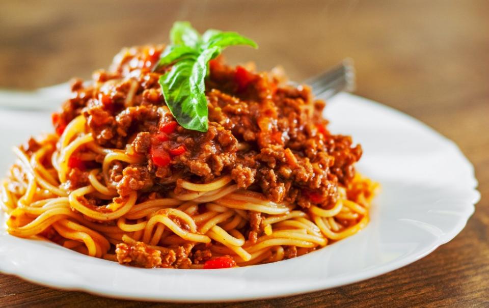 Spaghetti O-No’s! Pros say never use the basic pasta for a dish like bolognese. pavel siamionov – stock.adobe.com