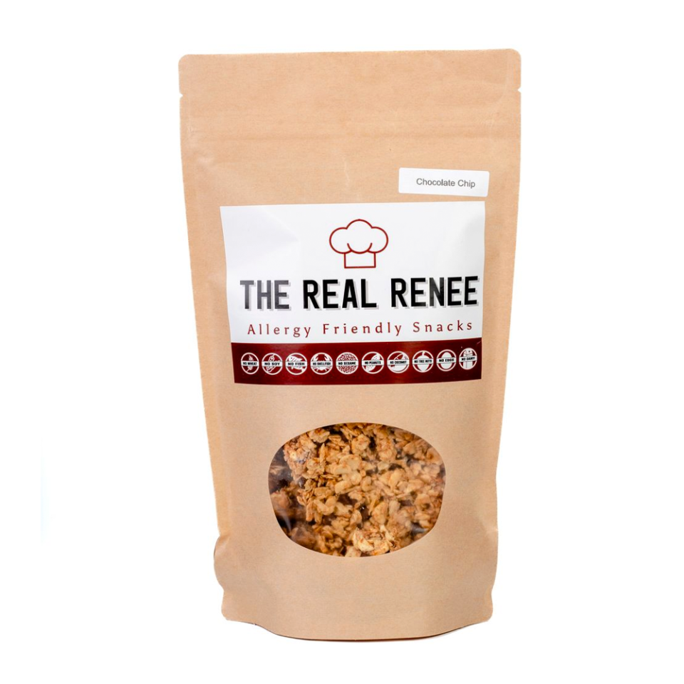 <p><a href="https://www.therealrenee.com/product/chocolate-chip-granola/" rel="nofollow noopener" target="_blank" data-ylk="slk:Shop Now;elm:context_link;itc:0;sec:content-canvas" class="link ">Shop Now</a></p><p>Chocolate Chip Granola</p><p>$11.00</p><p>therealrenee.com</p><span class="copyright">The Real Renee</span>