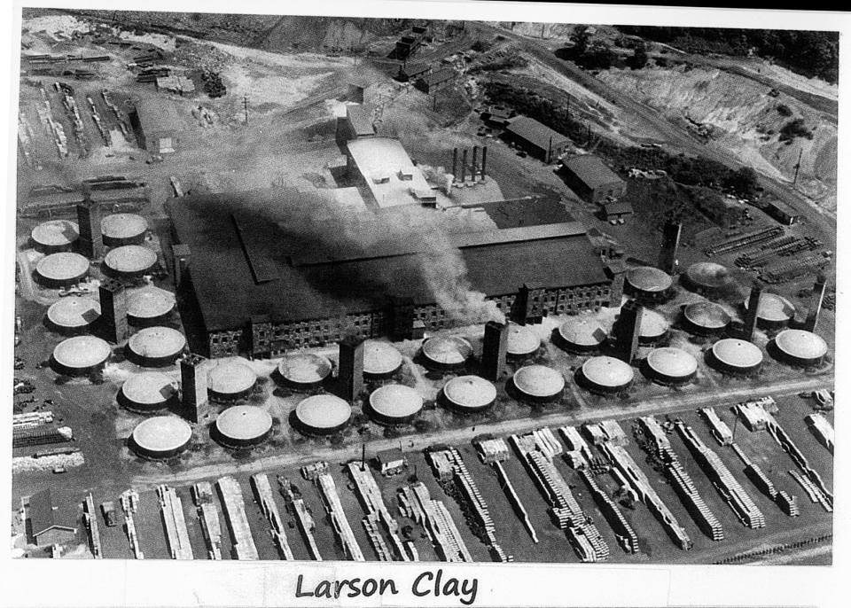The Larson clay plant was located near Gnadenhutten.