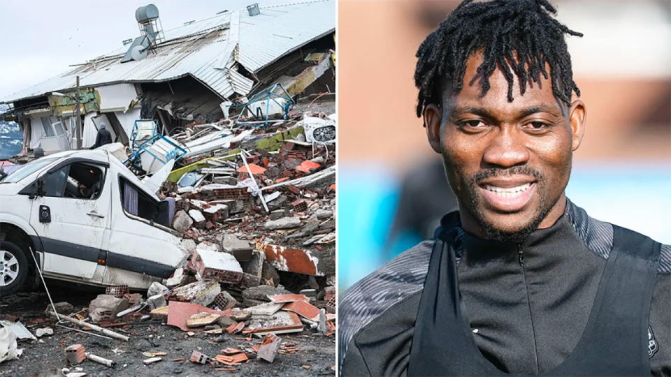 Ghana international Christian Atsu's body has been recovered from the rubble of an earthquake in Turkey that killed tens of thousands of people. Pic: Getty