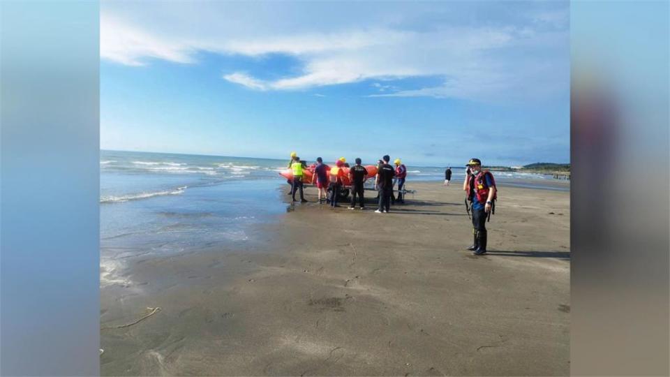 高中生到新竹新月沙灘戲水　　退潮時遭浪捲失聯中