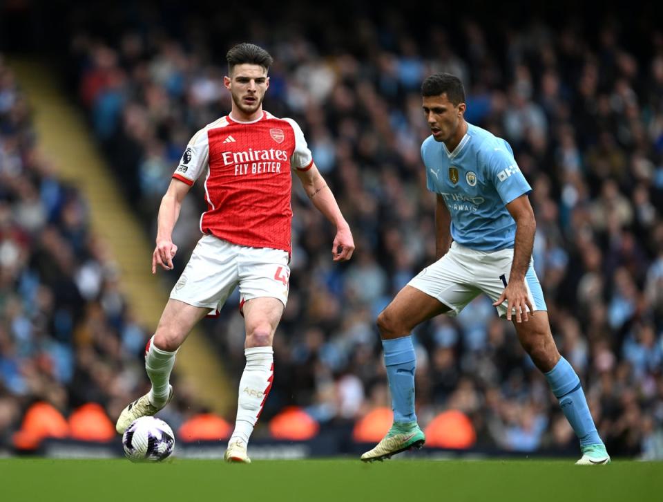 Declan Rice and Rodri could have been team-mates at Man City (Getty Images)