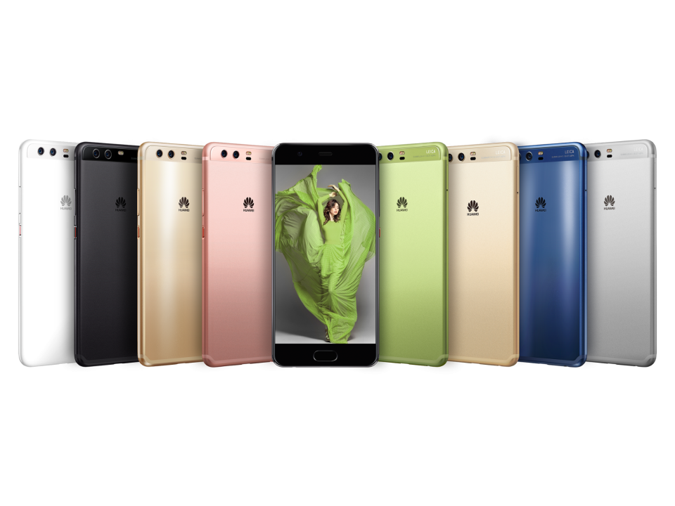 The Chinese firm's latest flagship handset is available in eight different colour schemes