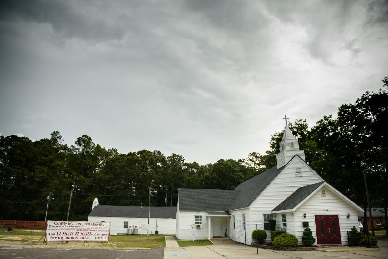 House of Prayer Christian Church on Hodge Street in Fayetteville.