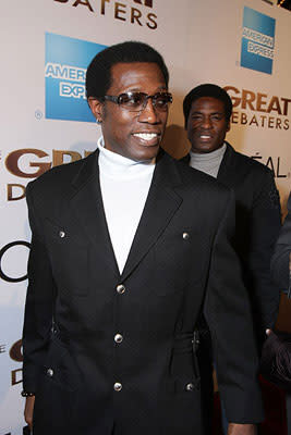 Wesley Snipes at the Los Angeles premiere of Weinstein Companys' The Great Debaters