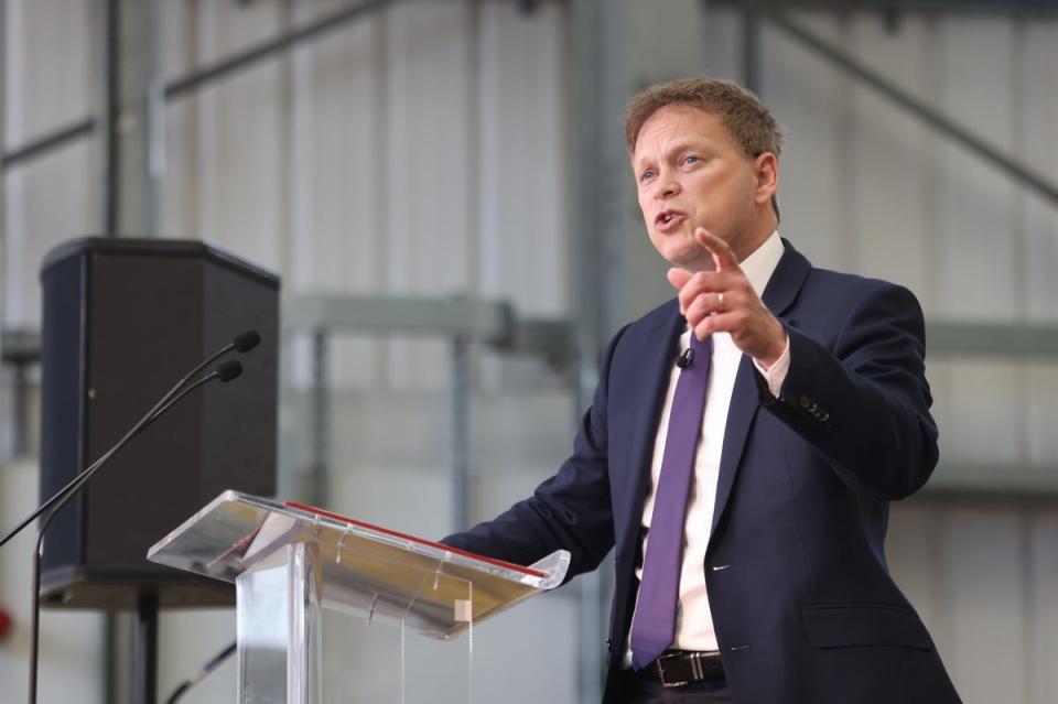 Transport Secretary Grant Shapps said the strike will cause misery for passengers (PA) (PA Wire)