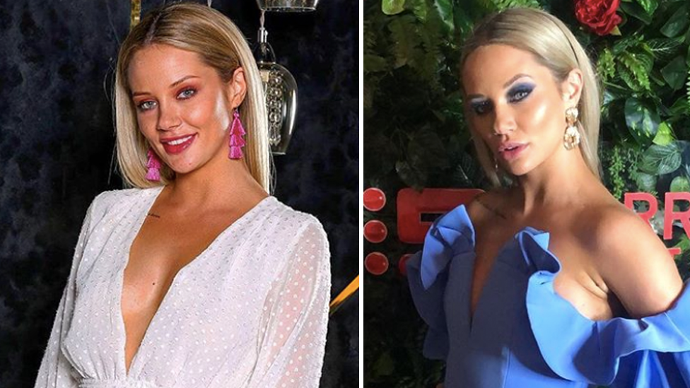 Photo: Married At First Sight star Jessika Power on the show (L) and after filming wrapped (R). Photo: Channel Nine (L) and Instagram/jessika_power (R)
