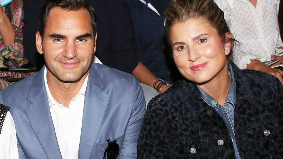 Roger Federer and wife Mirka, pictured here at Paris Fashion Week.