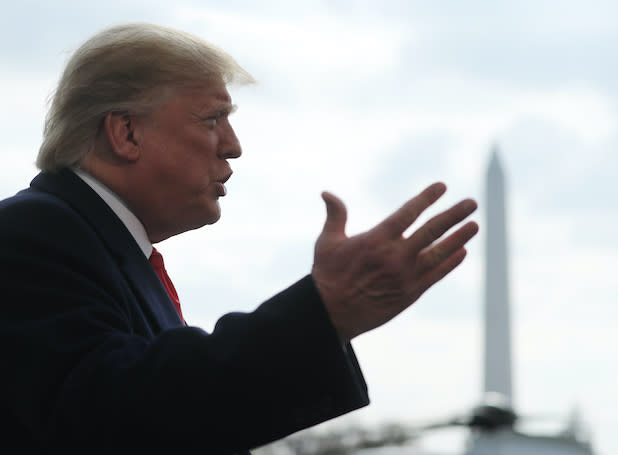 President Donald Trump Departs White House En Route To Austin, Texas