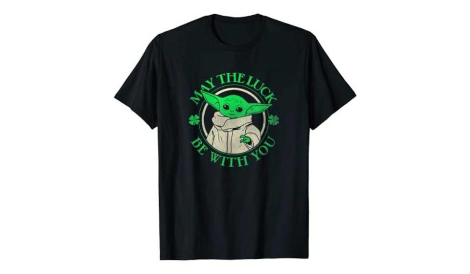 The cuteness of Grogu and the greenness of the season combine in this trendy shirt. Amazon