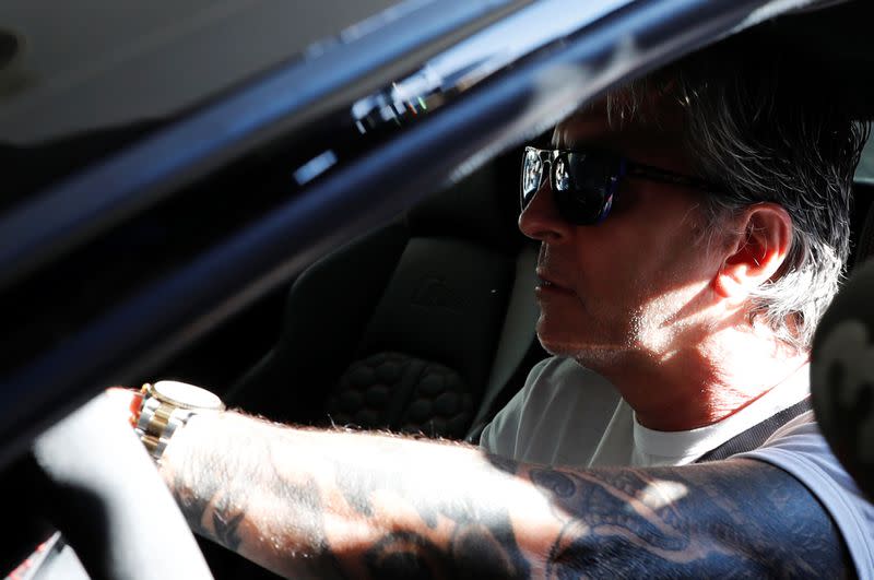 Lionel Messi's father and agent Jorge Messi arrives at his lawyers' office in Barcelona