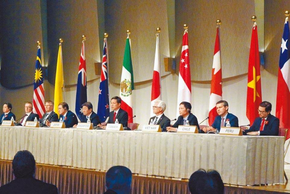 PTPP首次部長級會議在東京召開。（中央社）