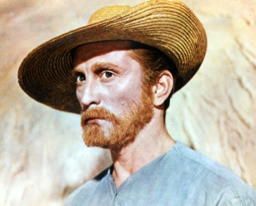 Kirk Douglas, pictured as the Dutch painter Vincent Van Gogh in 1956 film "Lust for Life"