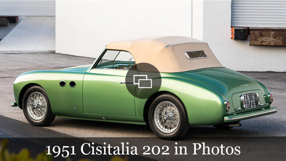 1951 Cisitalia 202 SC Gran Sport Cabriolet