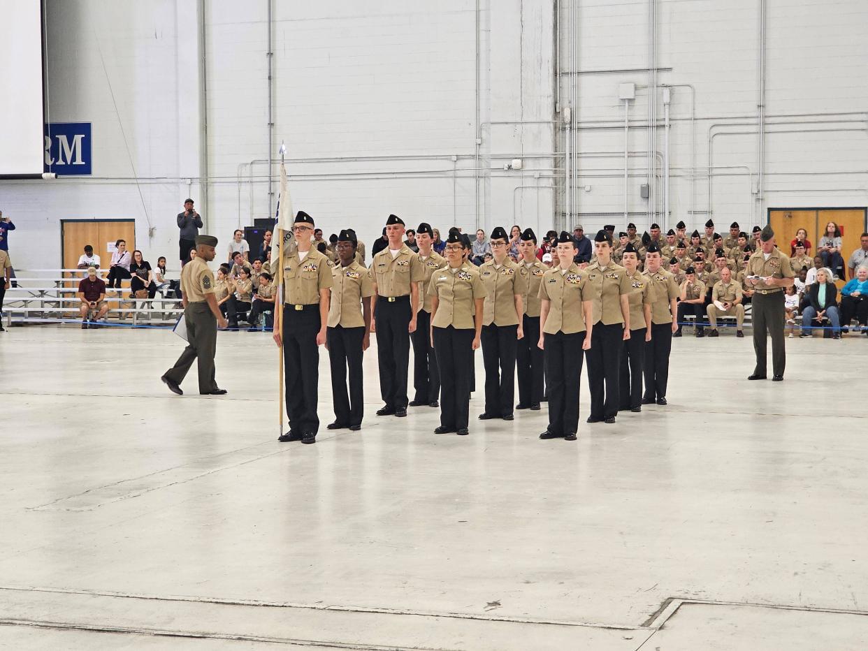 For the third year in a row, Pace High School's Naval Junior Reserve Officers' Training Corps (NJROTC) team has claimed the national title at the annual Navy JROTC academic, athletic and drill championship.