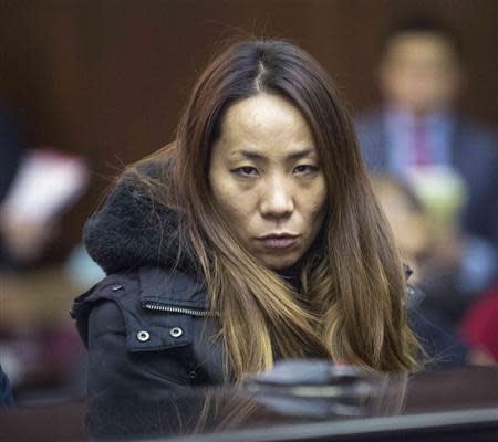 Hajoung 'Dada' Heath, 40, appears in criminal court in New York January 30, 2014. REUTERS/Steven Hirsch/Pool