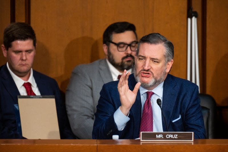 WASHINGTON - NOVEMBER 30: Sen. Ted Cruz, R-Texas, speaks during the Senate Judiciary Committee markup hearing on Thursday, November 30, 2023. (