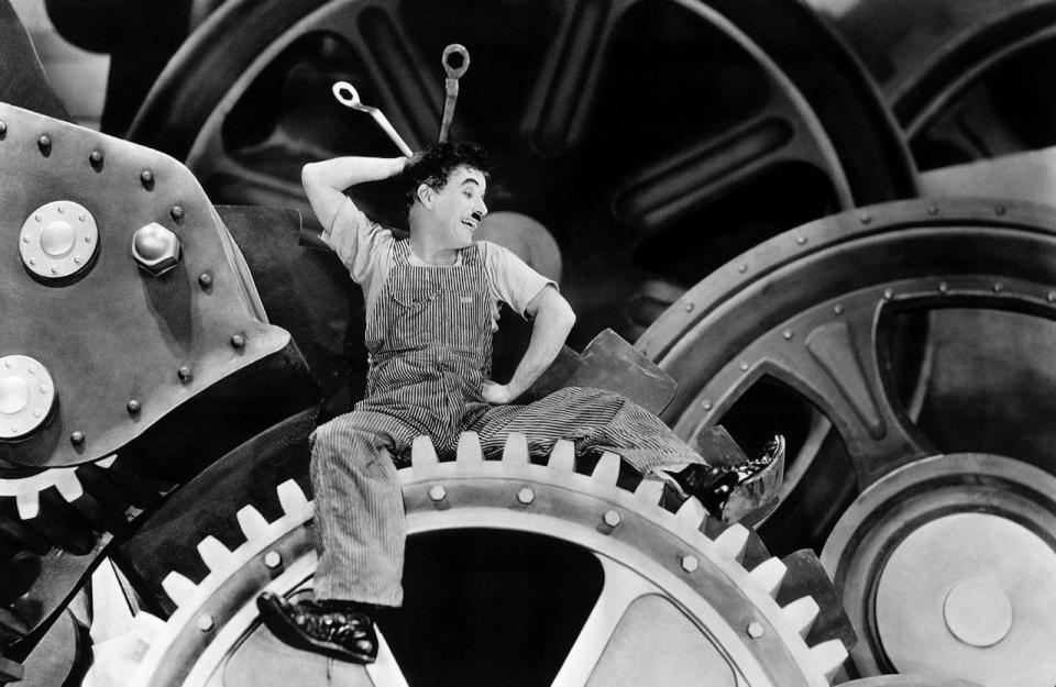 Charlie Chaplin’s “Modern Times” will be shown Friday as part of the Zoom: Family Film and Book Festival.