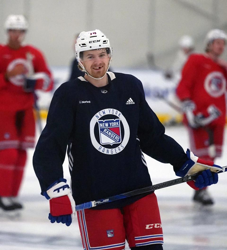 The New York Rangers development camp at Madison Square Garden Training Center in Tarrytown on Wednesday, Jul 3, 2024.