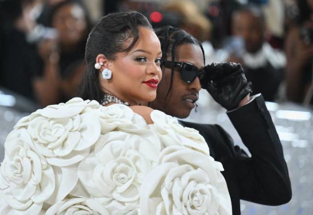 Rihanna & A$AP Rocky Light Up The 2023 Met Gala After He Climbed Over Crowd