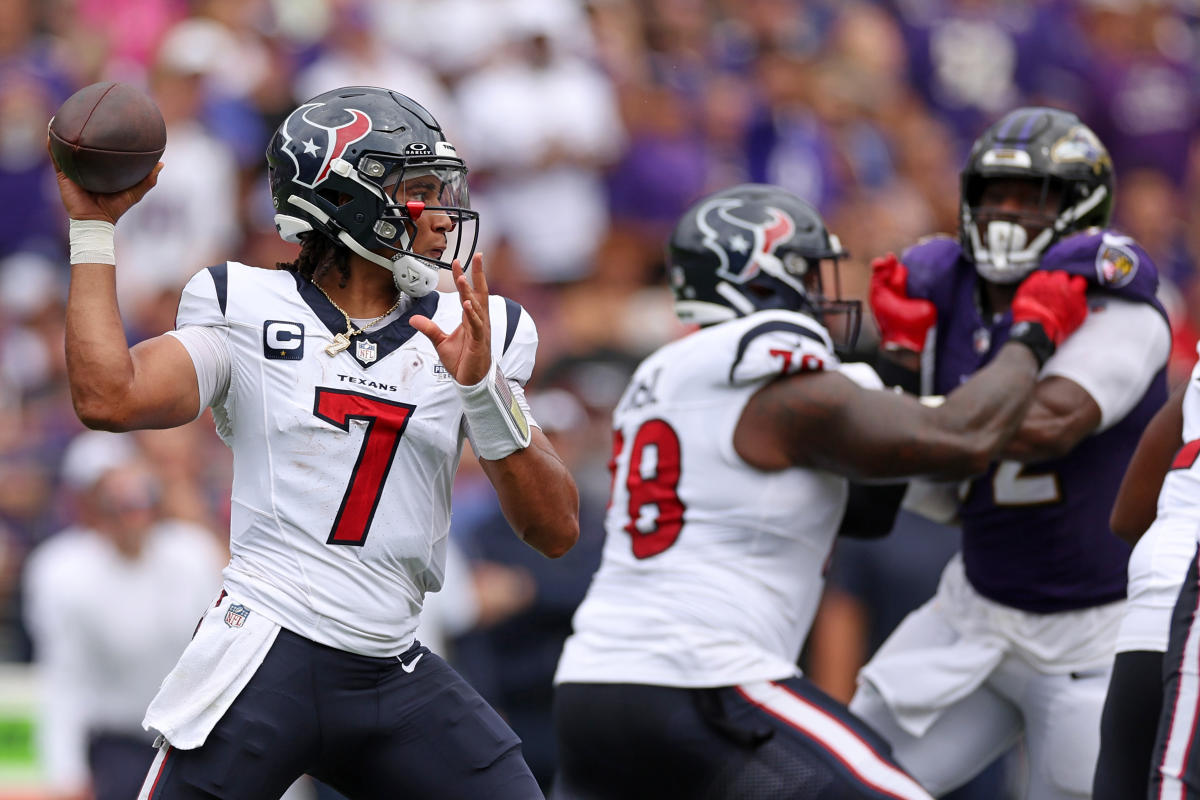 CJ Stroud's regular season debut: How to watch today's Houston Texans vs.  Baltimore Ravens game - CBS News