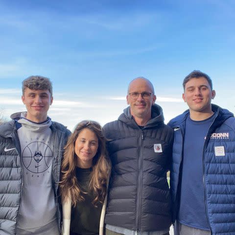 <p>Dan Hurley Instagram</p> Dan Hurley and Andrea Sirakides Hurley with their kids Danny and Andrew.